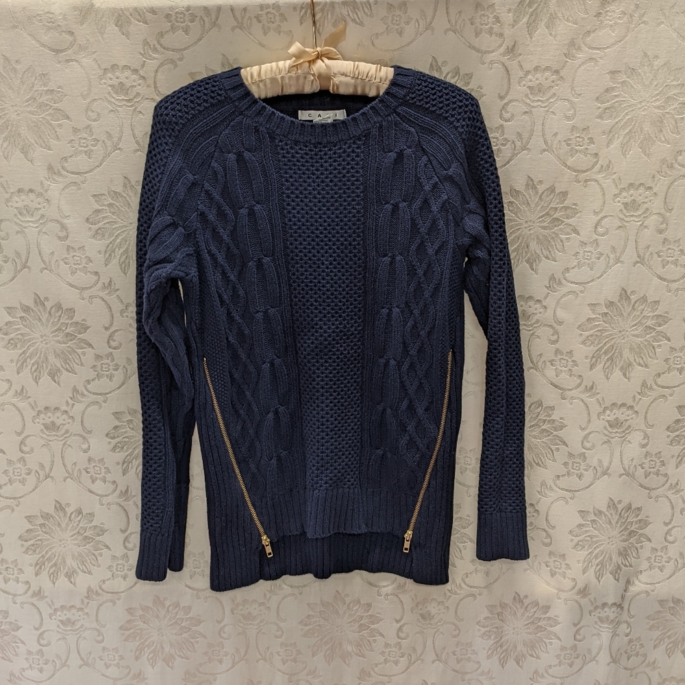 *SALE* CAbi Sweater with Zippers Size S